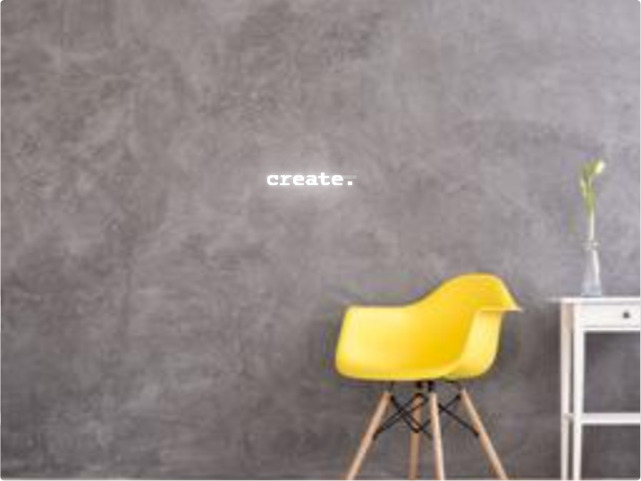 Custom text: create.